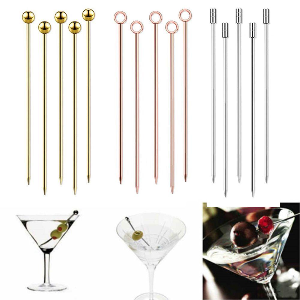 Reusable Decoration Kitchen Tools Party Bar Toothpicks Fruit Fork Cocktail Picks Fruit Sticks