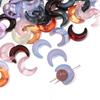 10pcs/Bag Crystal Moon Glass Beads for Necklace Bracelet DIY Jewelry Making Accessories