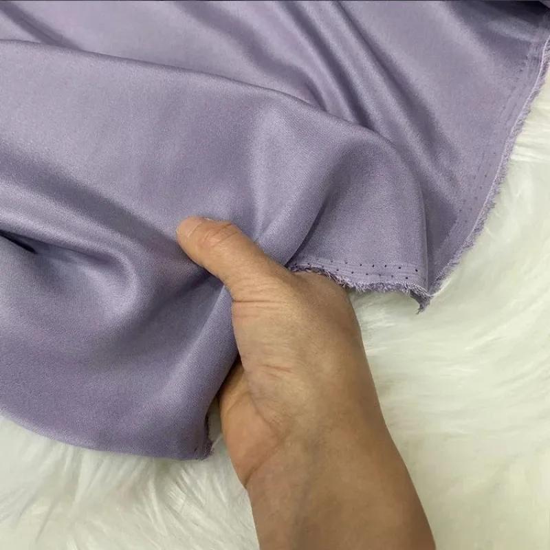 Однотонная 100% шелковая ткань Крэп де Шин 30 момми, тяжелый шелковый крэп, ткань для одежды, платьев, брюк