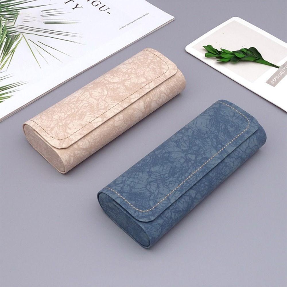 Protective Case Glasses Box PU Leather Eyewear Case Portable Glasses Case Men