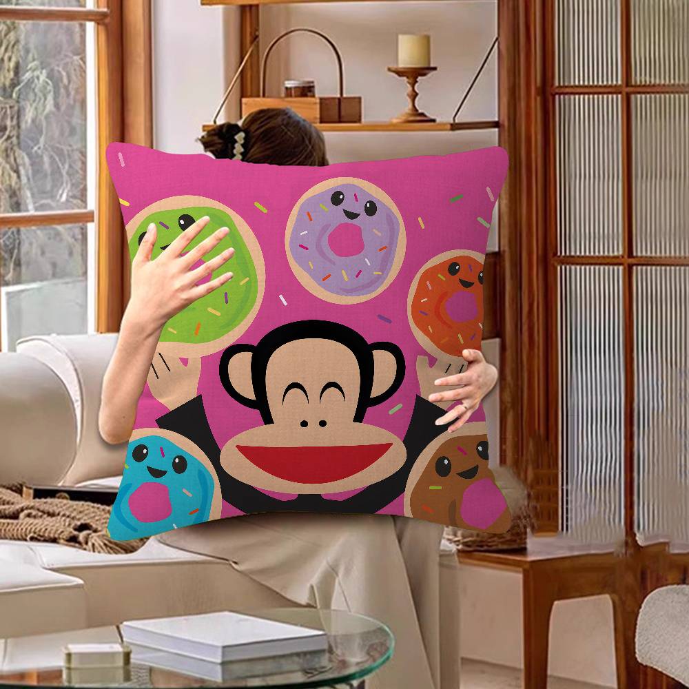 Anime PPaul FFrank Big Mouth Monkey Cushion Cover Inches Farmhouse Decor Home Throw Pillow Covers for Couch Decorations