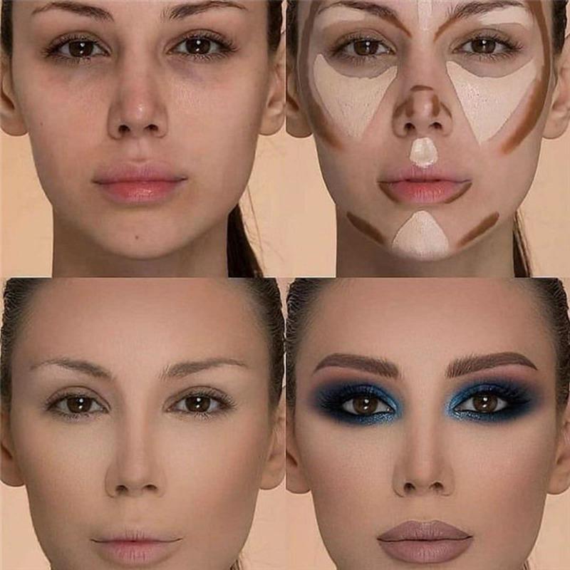 5 цветов, двусторонний контурный карандаш 2 в 1, контурный 3D консилер для макияжа лица, полное покрытие, растушевывающий карандаш