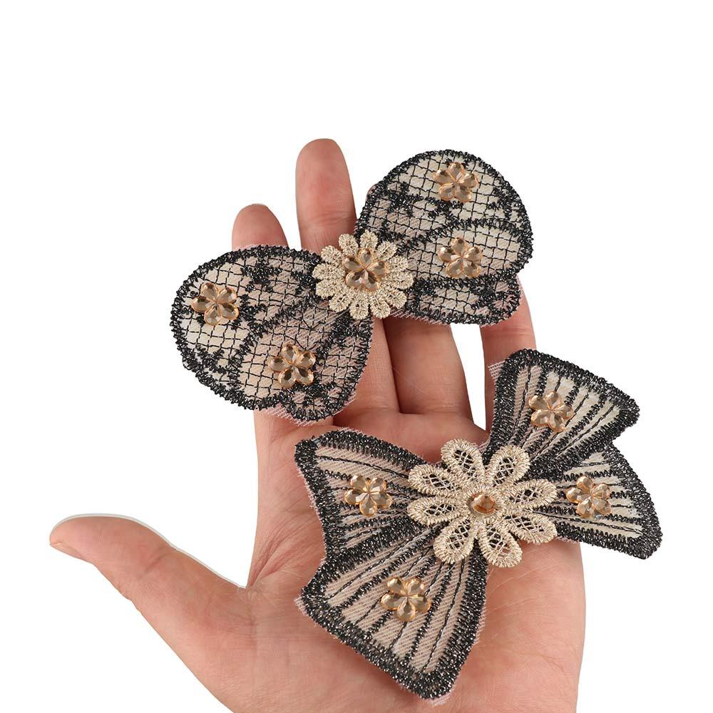 Butterfly Bangs Paste Flower Seamless Magic Paste Sweet Ladies