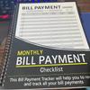 Monthly Financial Planner Notebook Bill Tracker with Checklists Budget And Payment Record Book for Personal Finance Management