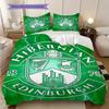 Hibernian Edinburgh Heritage Emblem Three-piece set (1 * duvet cover + 2 * pillowcase, without core) 2D Flat Bedding set Christmas birthday gift