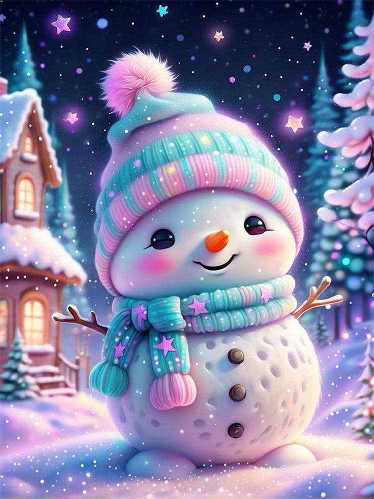 Рождественский снеговик 5D DIY Алмазное искусство Настольные украшения Стразы Алмазная живопись Настольные украшения для дома Декор Метопа