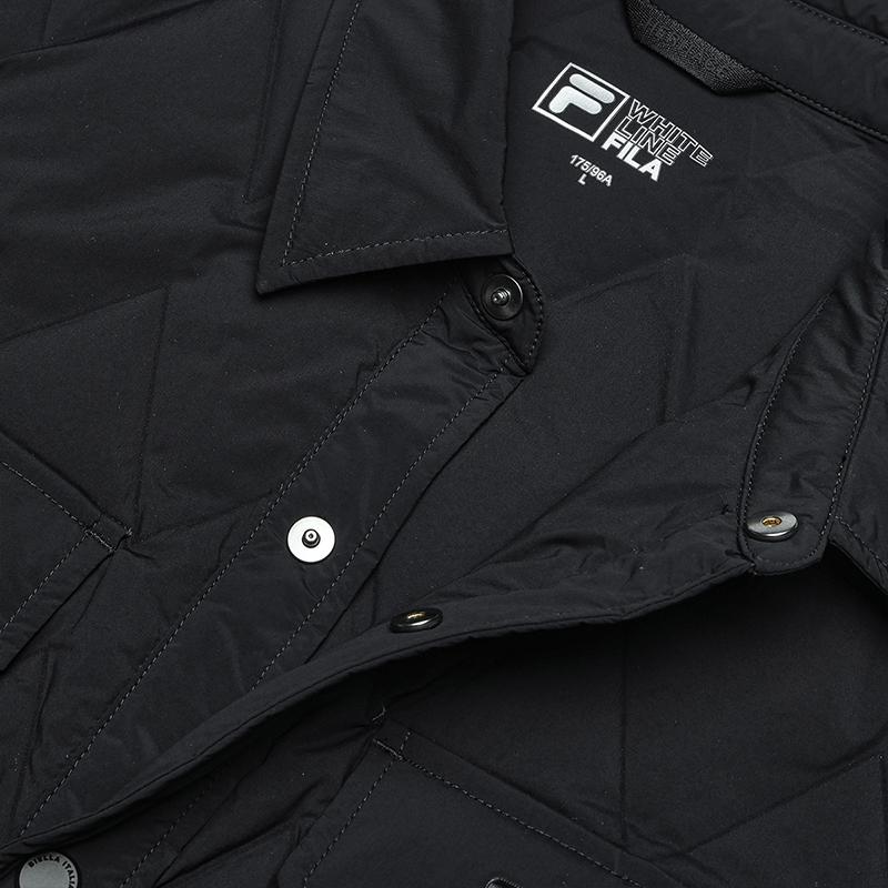 Fila HERITAGE Легкая пуховая куртка Пуховик Мужской Черный как смоль F11M448909FBK