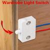 1 Set Plastic Wardrobe Light Switch Automatic Control Switch New Push Button Switch Cabinet Door