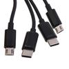 4-в-1 Многофункциональный USB C Зарядный Кабель с разъемами USB C Micro USB для Зарядки Мобильного Телефона Планшета