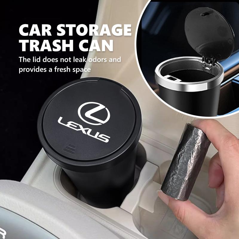 For Lexus Car Trash Bin Garbage Can Rubbish Basket Bin Organizer Storage Holder Auto Accessories IS350 ES350 IS250 IS460 IS220hNC0