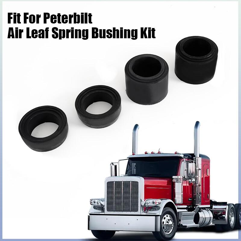 Fits Peterbilt Low Air Leaf Spring Bushing Replace Set # 03AL1 Screw Bush Black-