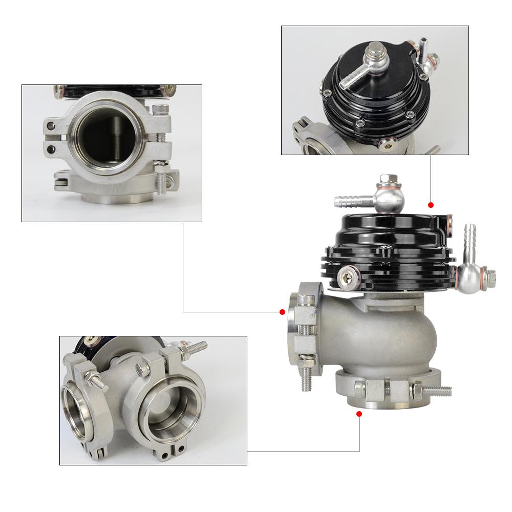 Внешний вестгейт 38 мм с V-образным фланцевым фланцевым турбовентилятором для турбо-коллектора Supercharge