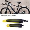 Durable Bicycle Wings 2Pcs Bike Mudguard Set Front Rear Fenders High Strength Accessories Anti-fouling Design Universal Easy to Install Rust-free