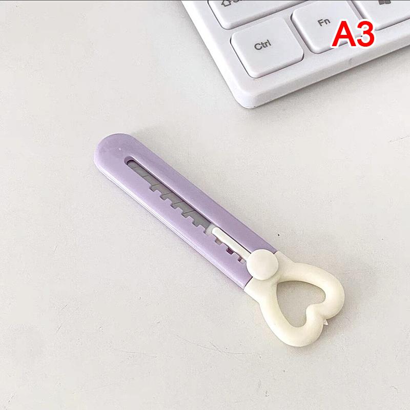 Мини-карманный мини-карманный нож с сердечком Kawaii, художественный универсальный нож, экспресс-нож