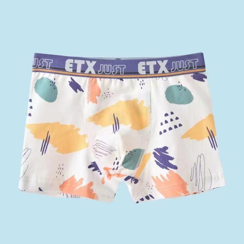 5 шт./лот, нижнее белье для мальчиков, детские шорты-боксеры, хлопковые трусы для мальчиков, размеры 100-160