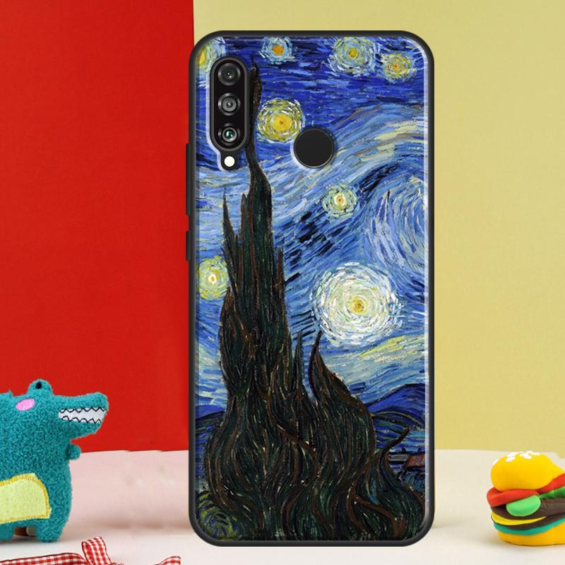 Звездная ночь Ван Гога Для Huawei Nova Y91 Y90 Y60 Y70 Y72 Y61 9 10 SE 12i 12s 11i 5T P60 Pro P20 P30 P40 Lite Чехол