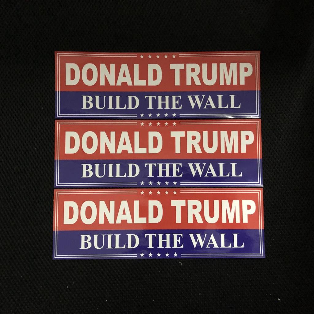 Donald 10pcs Trump Bumper Sticker 2020 Build The Wall Promises Kept Sticker Pack