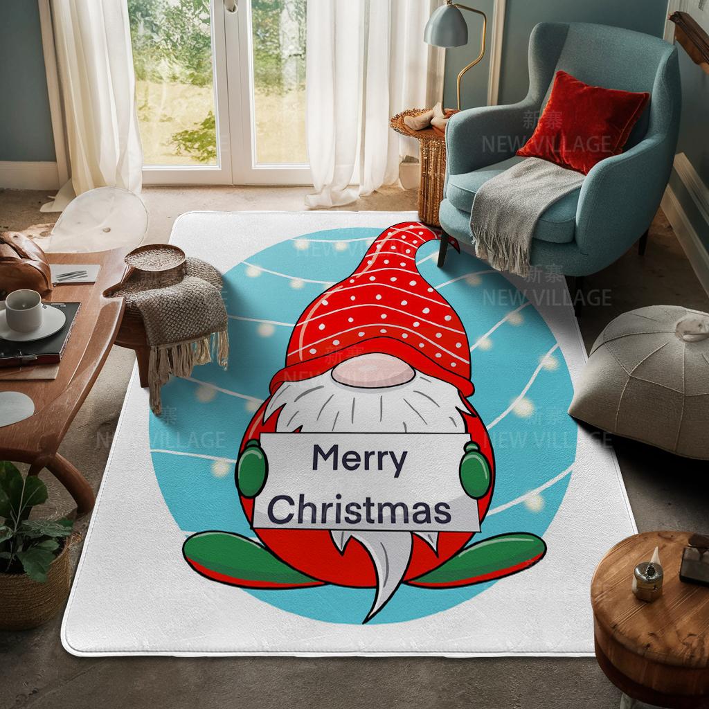 Ковер у входа в дом Домашний коврик у двери Гостиная Ванная Комната Ноги ванная комната Нескользящие коврики с водопоглощением для ванной Счастливого Рождества зима