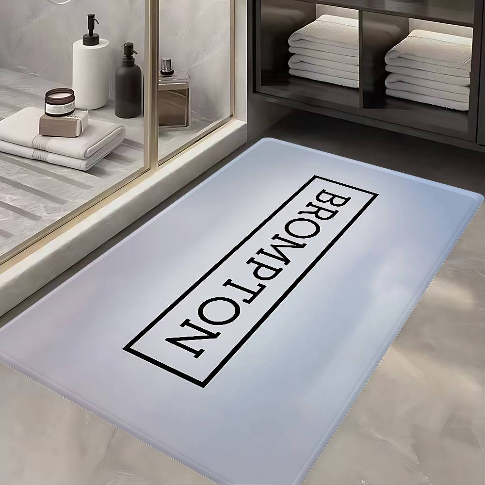 Brompton LOGO Bathroom Mat Kids Room Bedroom Decoration Balcony Anti-Slip Doormat Living Room Welcome Rug