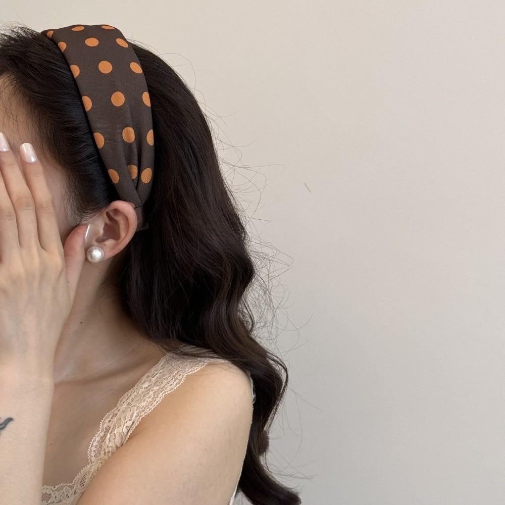 Polka Dot Pattern Polka Dot Headbands Padded Design Hair Accessories For Women