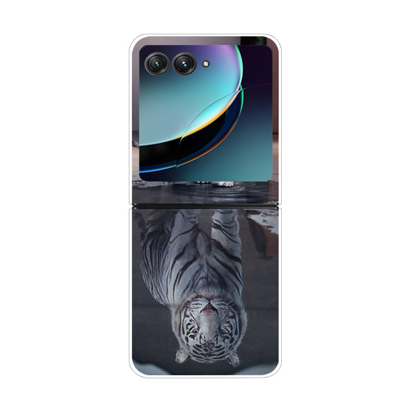 Чехол для Motorola Razr 50 Ultra Жесткая задняя крышка из поликарбоната для Moto Razr 50 40 40Ultra 40 Ultra Прозрачный чехол Funda Shell