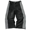 Unisex Streetwear Jeans Y2K Denim Pants Hip Hop Retro Striped Embroidered Baggy Jeans Mens Womens High Waist Wide Leg Trousers
