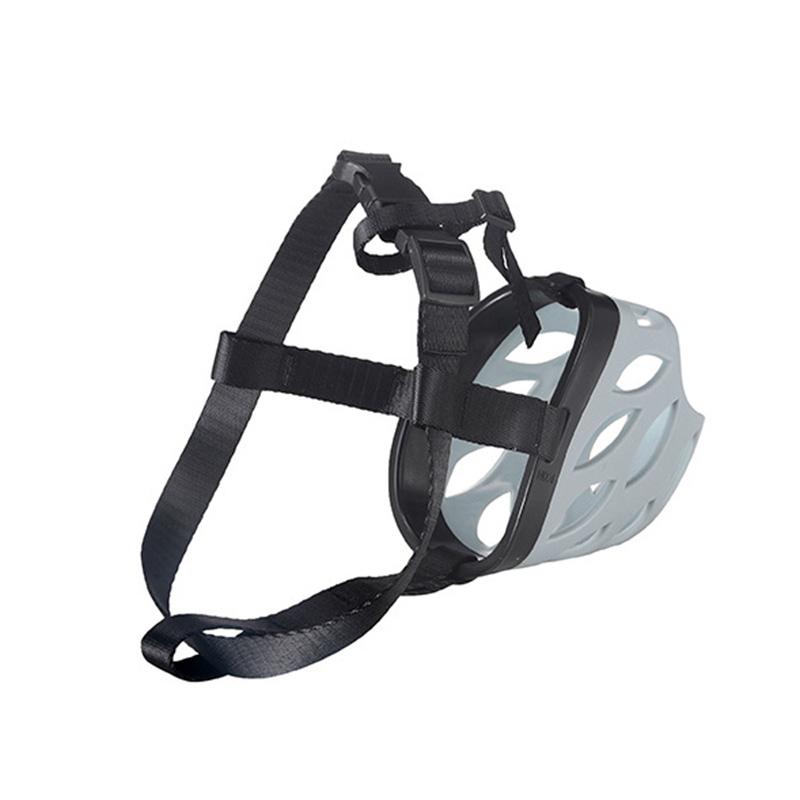 Намордник для больших собак с дырявым носом для средних и крупных собак, золотистого ретривера, ротвейлера, уиппета, маска для лица против укусов и лая для домашних животных