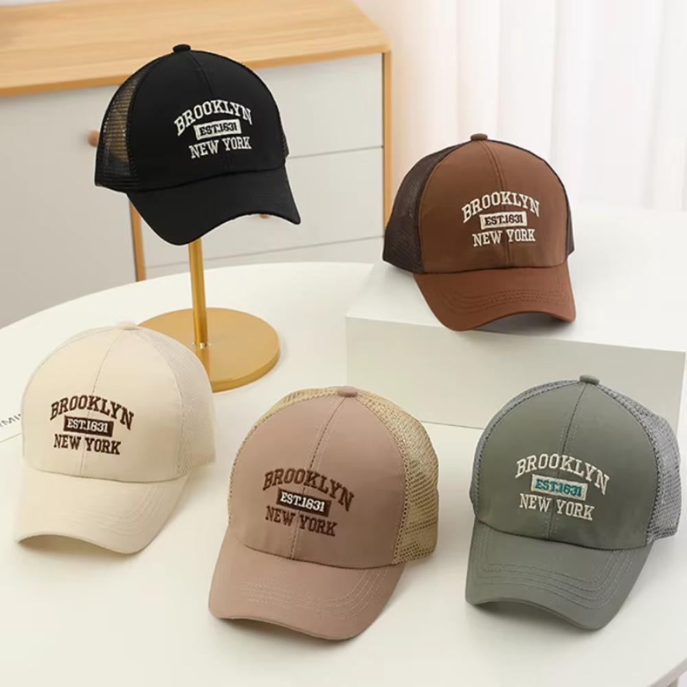 Mesh Baseball Cap Letter Embroidery Kids Hat New Sun Hat  Outdoor