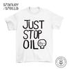 JUST STOP OIL Унисекс Хлопковая футболка Экологический протест Спасите Землю