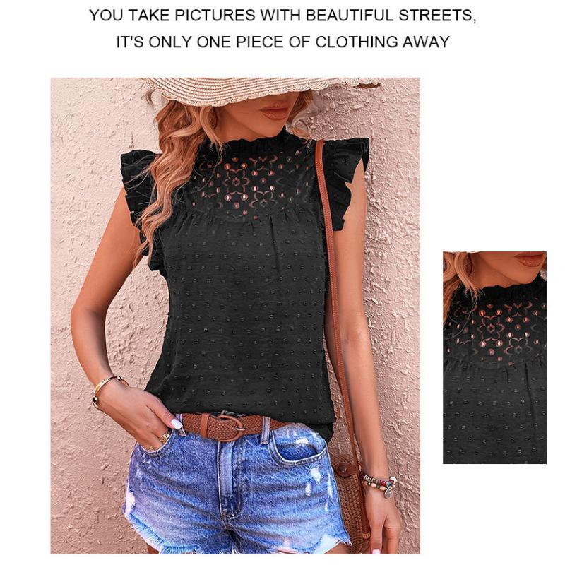 Летняя женская одежда, кружевные рубашки, футболки и топы