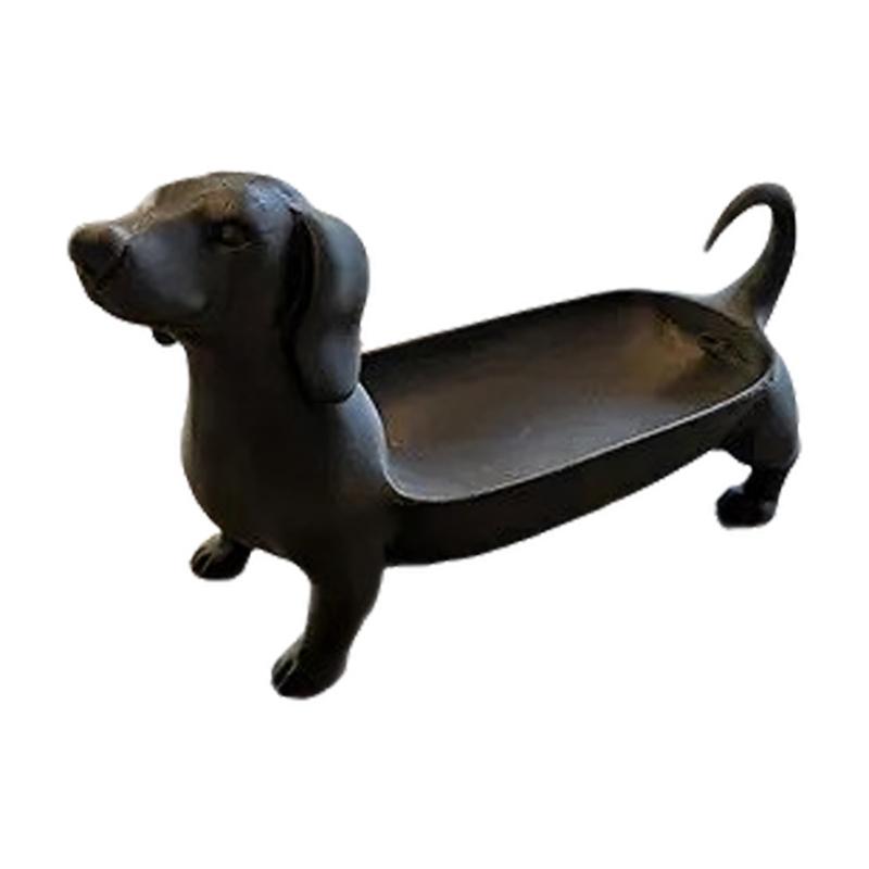 Декоративная миска-подставка в виде таксы с открытым верхом, 3D-печатный лоток для хранения для прихожей, рабочего стола, комода или столешницы