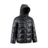Li Ning Short Waterproof Hooded Warm Jacket Lightweight Casual Fashion Versatile Down Coat Men Outerwear Black AYMV149-1