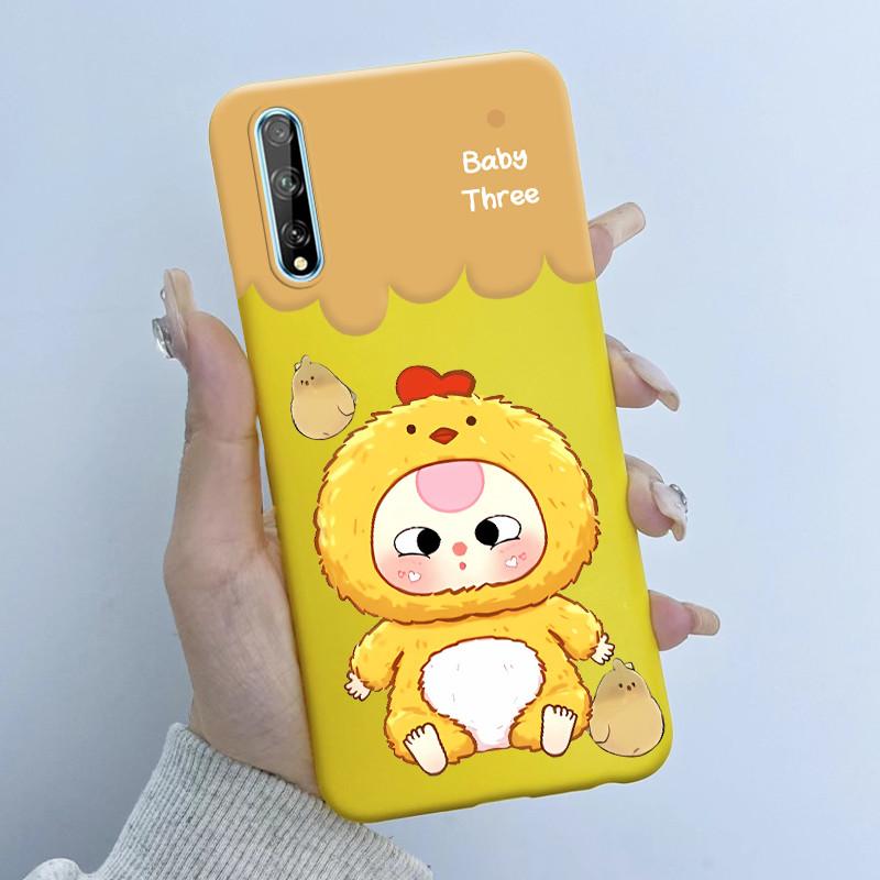 Чехол для телефона Huawei Y8p Дизайн 'Девочка с цветами' Мягкий силикон ТПУ Задняя крышка для Huawei P Smart S Y 8p HuaweiY8p AQM-LX1 Чехлы
