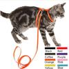 Cat Harness & Leash Set Adjustable Nylon Collar Lead Rabbit Kitten for Outdoor Walking for Small Dog and Cat Small
