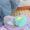 Plushies смешной клоун брелок мини большой рот плюшевая подвеска сосиска рот брелок чехол для наушников