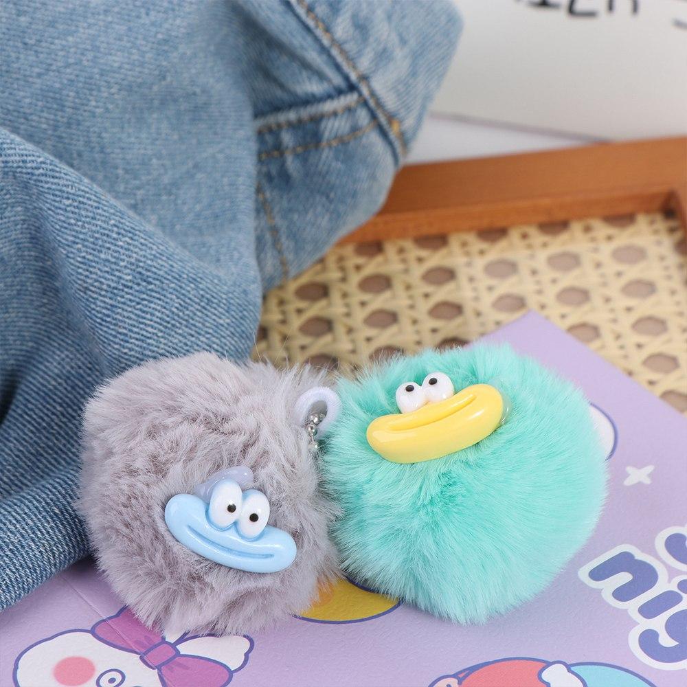 Plushies смешной клоун брелок мини большой рот плюшевая подвеска сосиска рот брелок чехол для наушников