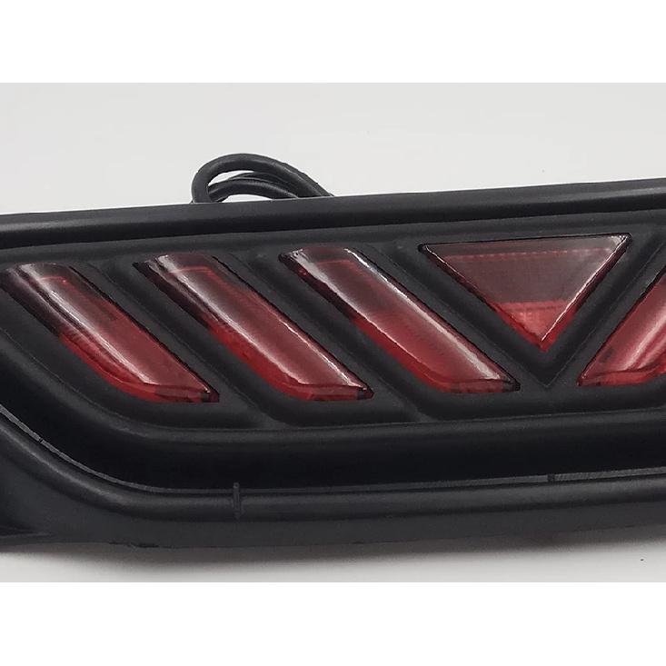 Car Flashing 1PCS Rear Bumper Fog light For Toyota CHR C-HR 2016 2017 2018 LED day light white fog lamp Red car styling