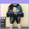 Stylish Ultraman Sweatshirt Set For Boys Featuring Comfortable Cotton Fabric For Spring Wear