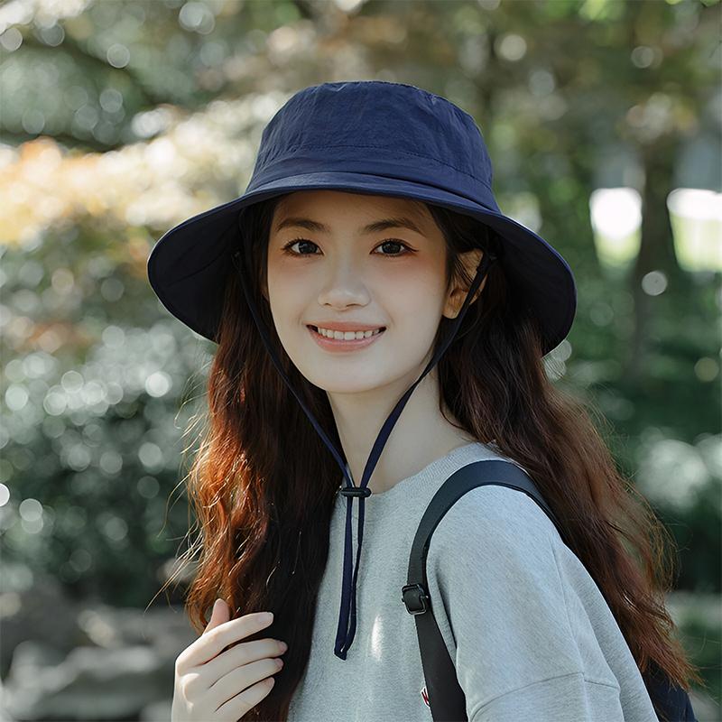 2025 шляпа женская летняя защита от ультрафиолета защита от солнца альпинизм быстросохнущая шляпа рыбака ветрозащитная веревка шляпа от солнца