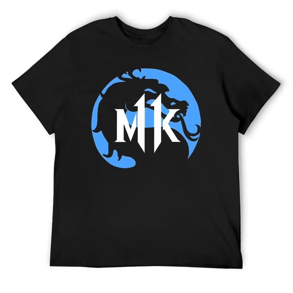 MORTAL KOMBAT 11 BLUE Essential Футболка Премиум Футболка Harajuku Кампания Юмор Графика Путешествия Размер США