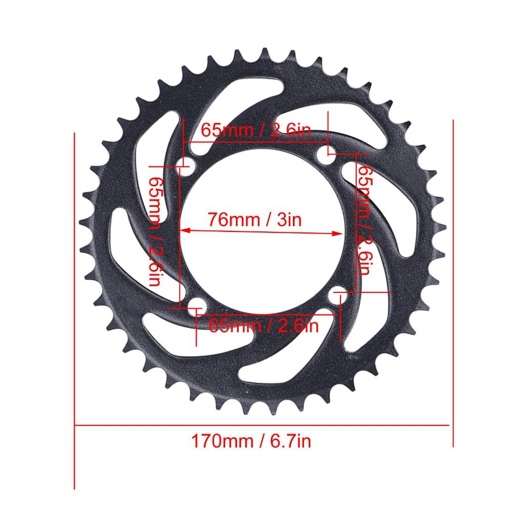 420 Chain Rear Sprocket Replacement 41T Pit Bike Sprocket Chain Sprocket Accessory For Dirt Bike