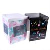§7pcs Gender Reveal Box Paired With 3 Pink Balloons And 3 Blue Balloons For A Surprise Party