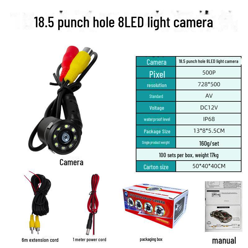 Универсальная HD камера заднего вида с ночным видением