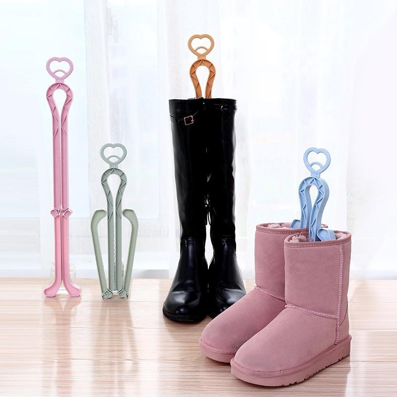 NEW Adjustable Length Retractable Medium Boots Support Frame Tree Table Salable Hanger Rack Shelf Shoe Boots Long Stays