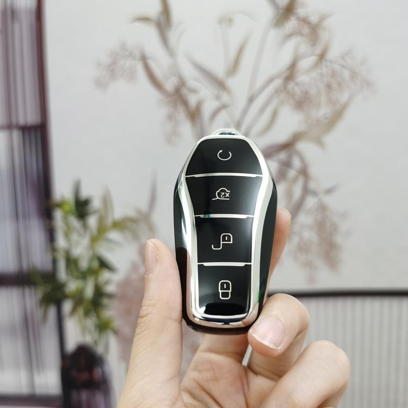 Чехол для ключа BYD Qin Plus DMI для EV Dolphin E2/E3/D1 Yuan Pro - Высококлассный универсальный чехол для мужчин и женщин