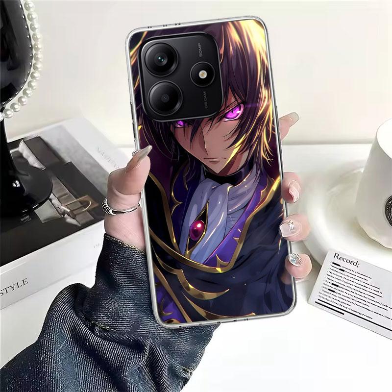 Мягкий чехол для телефона Code Geass для Xiaomi Redmi Note 15 14 14S 13 12 Pro Plus 12S 11 11S 11E 10 10S 11T 5G Fundas Coque Redmi