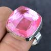 Pink Kunzite Gemstone 925 Sterling Silver Jewelry Ring Size 10