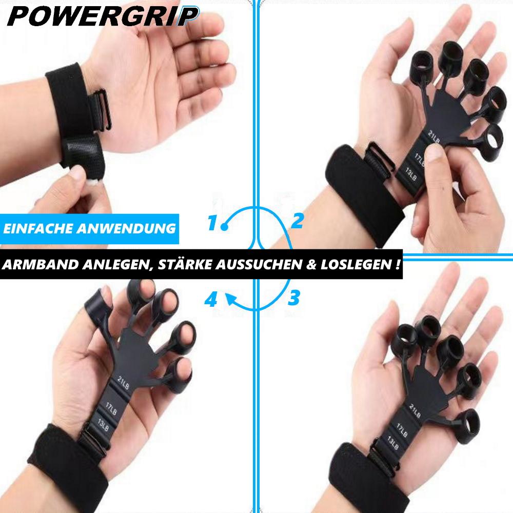 POWERGRIP Кистевой тренажер Силовой захват Тренажер для пальцев Тренажер для предплечий регулируемый