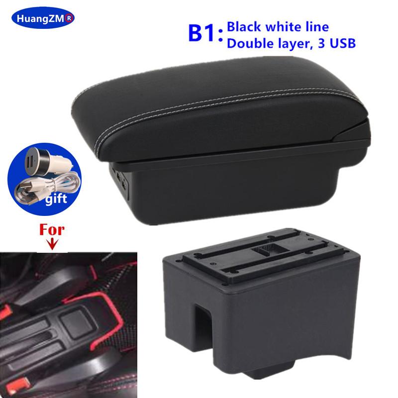For Volkswagen Polo Armrest Box For Volkswagen VW Vento Polo V 2009-2020 Car Armrest box Storage box Retrofit Car Accessories