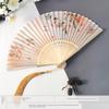 Ancient-Style Bamboo Fan, Suitable for Hanfu and Cheongsam Outfits, Portable and Artistic Small Fan for Photography, Gift-Giving, Summer Cooling, and
